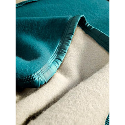 Złoty polar Volta Koc, Paw Blue, 240cm x