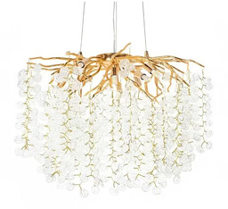 Regulowana lampa wisząca RIVIERA 5900168832954 Moosee kryształki złota