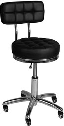TABORET KOSMETYCZNY AM-877 CZARNY