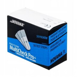 NOVAMA MultiCheck Pro+ Paski testowe do pomiaru glukozy