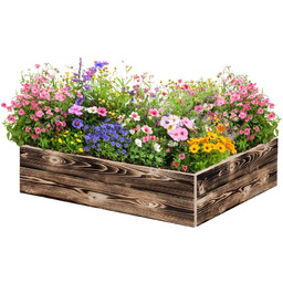 ATMOWOOD Drewniana grządka podwyższona 80 60 20 cm