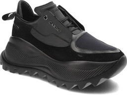 Czarne Sneakersy Carinii Wygodne Buty Damskie