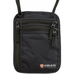 Dyskretna saszetka na pieniądze oraz paszport z ochroną