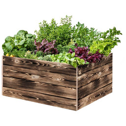 ATMOWOOD Drewniana grządka podwyższona 80 60 40 cm