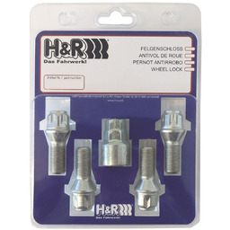 H&R 1253001KEY4 Nakrętki antykradzieżowe Wheel-Lock set M12 taper