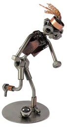 Metalowa figurka Piłkarka. Super trofeum sportowe