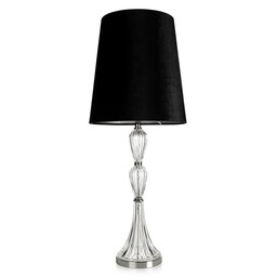 Eurofirany Lampa dekoracyjna 25x35x82 Robi 01 czarna transparentna