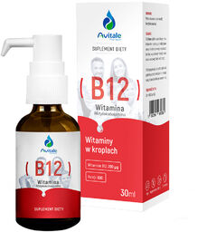 Avitale Witamina B12, metylokobalamina 200 g, krople, 30
