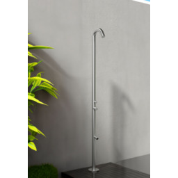 Prysznic zewnętrzny ogrodowy 229cm, stal nierdzewna AISI 316L