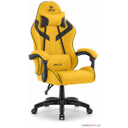 Fotel gamingowy HC-1007 2.0 Ekoskóra Żółty