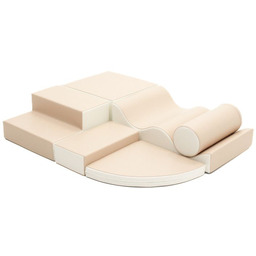 Klocki piankowe IGLU Soft Play Explorer beżowo biały