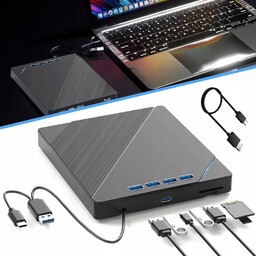 Zewnętrzny Odtwarzacz CD DVD Z Usb 3.0 Type-c