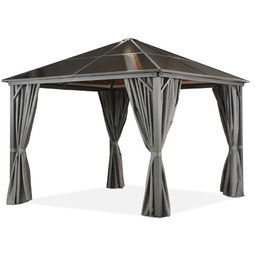 Altana Milos 3x3m z zasłonami Garden Point szara