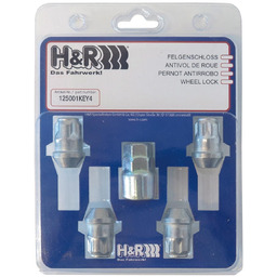 H&R 125001KEY4 Nakrętki antykradzieżowe Wheel-Lock set wheel nut