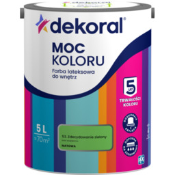 Farba lateksowa do wnętrz MOC KOLORU Zdecydowanie zielony