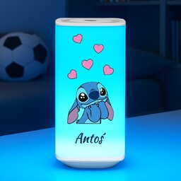 Lampka nocna LED z nadrukiem dla chłopca Stitch