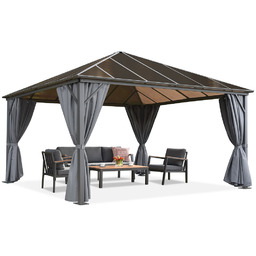 Altana ogrodowa Milos 4x4m z zasłonami Garden Point