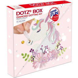 DIAMOND DOTZ Zestaw kreatywny Box Dreamy Unicorn 018-DBX075