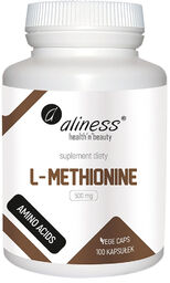 Aliness L-Methionine, L-metionina 500 mg, 100 kapsułek vege