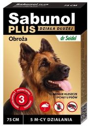 Sabunol Plus - Obroża przeciw pchłom i kleszczom