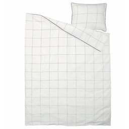 Ikea Bredvecklare Komplet pościeli 150x200/50x60 cm biały Bawełna