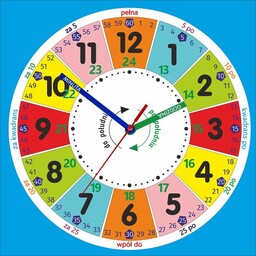 Zegar edukacyjny nauka czasu ECO3/ 29cm