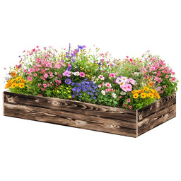 ATMOWOOD Drewniana grządka podwyższona 120 60 20 cm