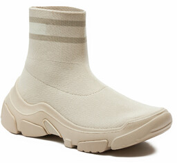 Sneakersy Tommy Jeans Tjw Sock Boot EN0EN02446 Beżowy