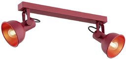Plafon reflektory na listwie LENORA 7173 czerwony -