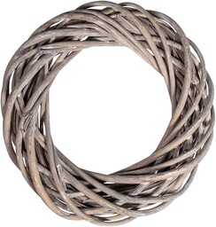 Rayher Hobby Rayher 65392561 wianek wiklinowy srebrno-szary, przecierany,
