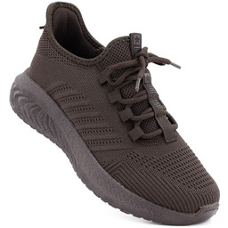 Buty sportowe damskie tekstylne brązowe Big Star UU274055