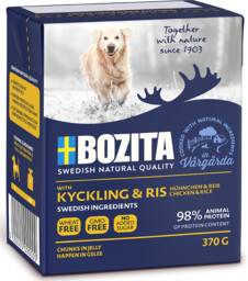 Bozita Dog: Kurczak i ryż w galarecie 6x370g