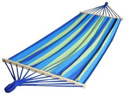 ROYOKAMP Hamak 200x100 cm Niebiesko-zielony