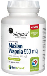 Aliness Maślan wapnia 550 mg, 100 tabletek vege