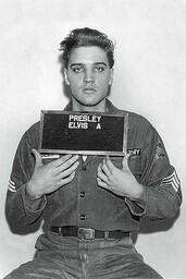 Elvis Presley plakat Mugshot zdjęcie policyjne