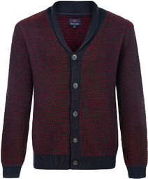 KARDIGAN MĘSKI FF NO 1 DNAVY BURGUNDY