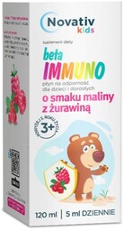 Novativ Kids Beta Immuno o smaku maliny
