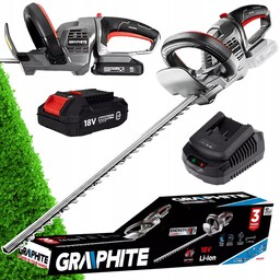 Zestaw Nożyce do Żywopłotu Akumulatorowe Bateria 2Ah Ładowarka