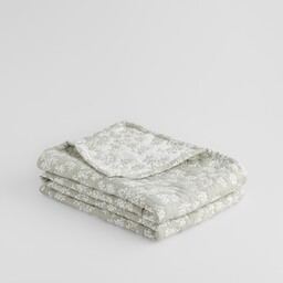 Wzorzysta żakardowa narzuta na łóżko z bawełną Flodow