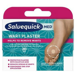 SALVEQUICK Med Plastry Wart na kurzajki na stopach,