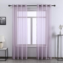 DONREN Półprzezroczyste zasłony okienne 132 cm szer. x