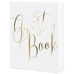 Księga Gości Guest Book, 20X24,5 cm, Biały
