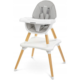 Caretero Krzesełko Do Karmienia 3w1 Tuva grey