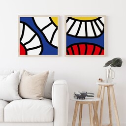 Pakamera Zestaw dwóch plakatów abstrakcyjnych