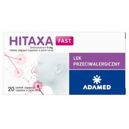 Hitaxa Fast 5 mg, 20 tabletek ulegających rozpadowi