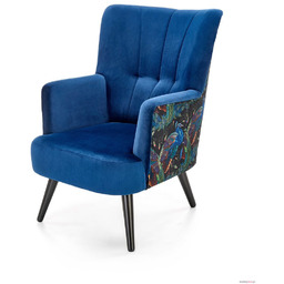 Fotel PAGONI Halmar Granatowy