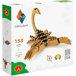 Origami 3D 501825-3D origami skorpion piękna rzeźba papierowa