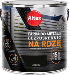 Farba do metalu ALTAX 2,5 l czarny mat