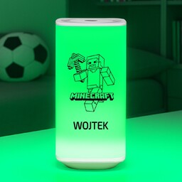 Lampka nocna LED z nadrukiem dla gracza MINECRAFT