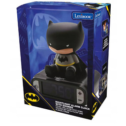 Budzik cyfrowy z lampką nocną Batman i efektami